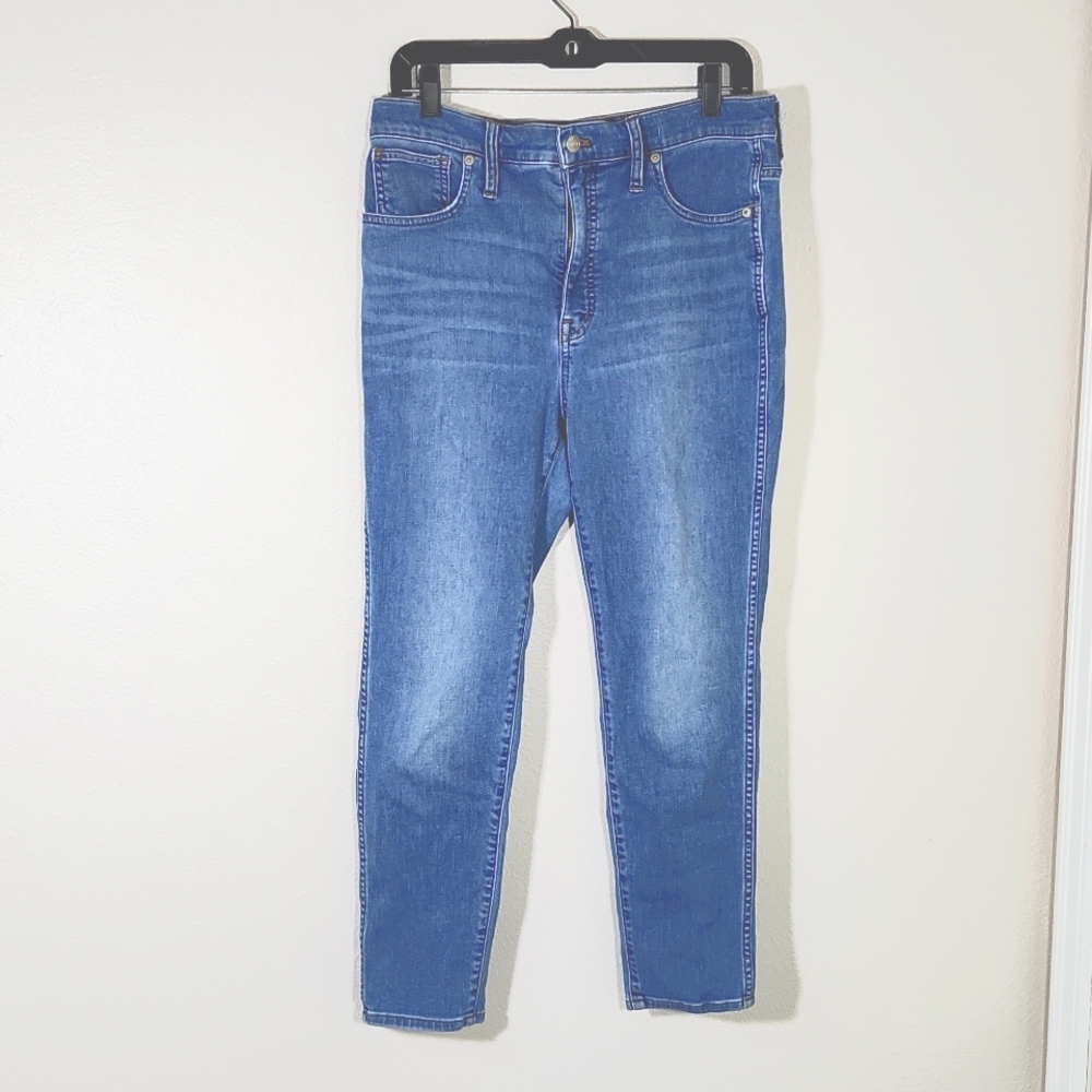 Madewell 10" High Rise Skinny Cropped Jeans sz 30